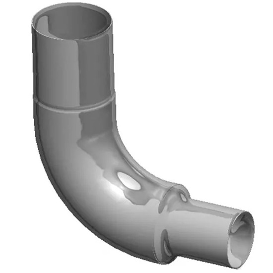 LC 7-5 Inch Chrome 90 Degree Elbow For Freightliner Classic & FLD