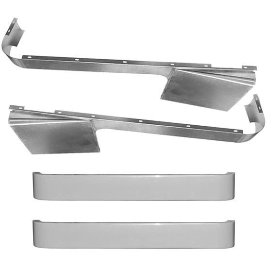 5 Inch Blank Aluminum Cab-Cowl & Sleeper Panels W/ Short Wrap For Peterbilt 359 W/ 48 Inch Sleeper W/O Extenders