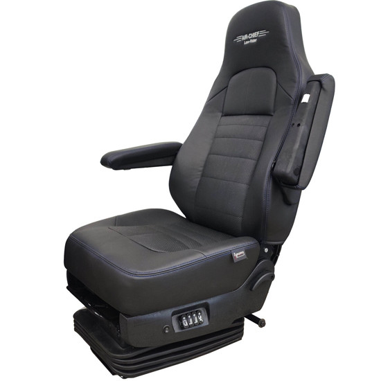 Knoedler Low Rider Air Chief High Back Seat W/ FAS Lumbar, Arms W/ Black Synthetic Leather