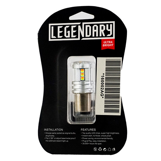Legendary 15 Diode Amber & Green 1157 Bulb