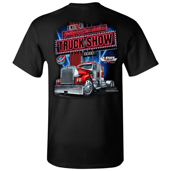 GBATS 2025 Black T Shirt With Back Kenworth Graphic