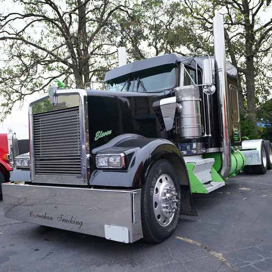 Diamond Plate Aluminum Battery Box 40 Inch W/ Step by BESTfit For Kenworth T800, W900B, W900L