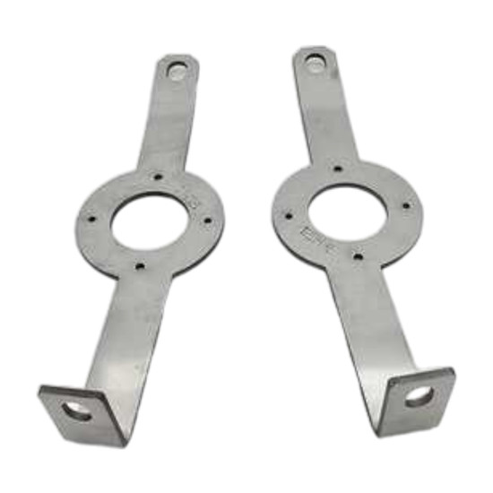 Stainless Steel Lower Bumper Support Bracket W/ 1 Watermelon Light Hole For Kenworth W900 W/ 20 Inch Bumper