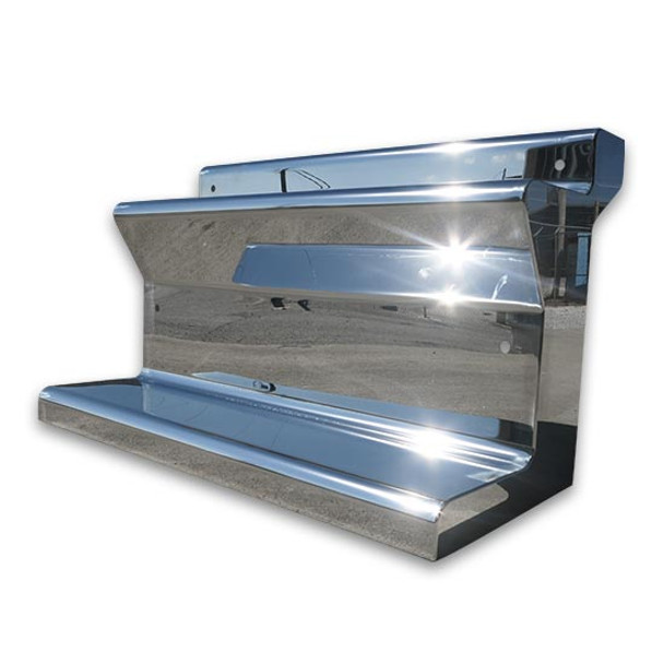 Kenworth W900B, W900L Battery Box Full Cover Stainless Steel 45 Inch