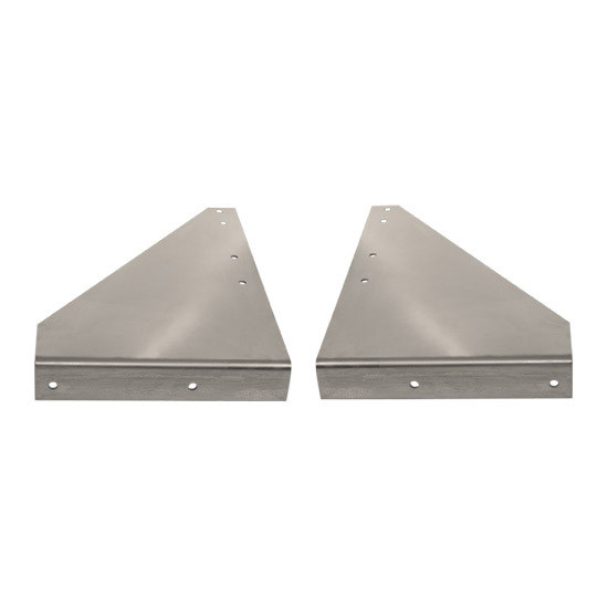 Mirror Polished Stainless Steel Step Brackets by CSM For Kenworth T800 & W900B/L