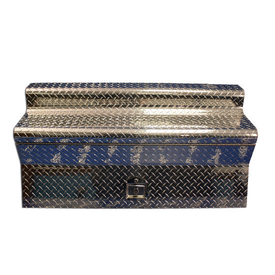CSM Diamond Plate Aluminum Tool Box Cover- 45 Inch For Kenworth W900B, W900L 2004-Older