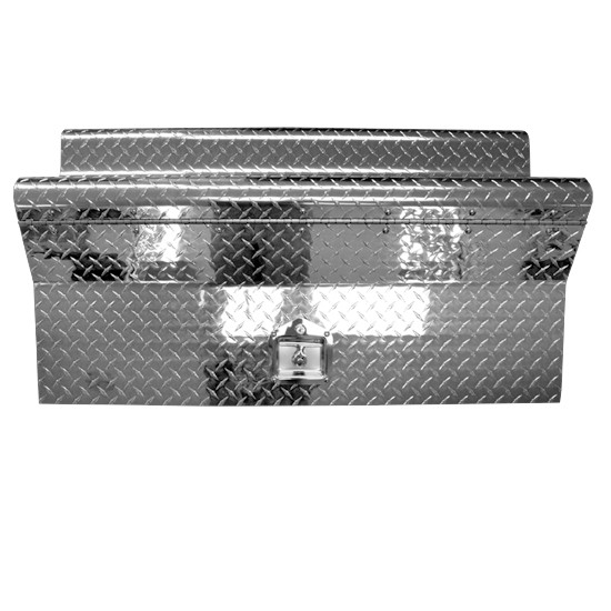 CSM Diamond Plate Aluminum Tool BoxCover- 40 Inch For Kenworth W900B & W900L 2005-Newer
