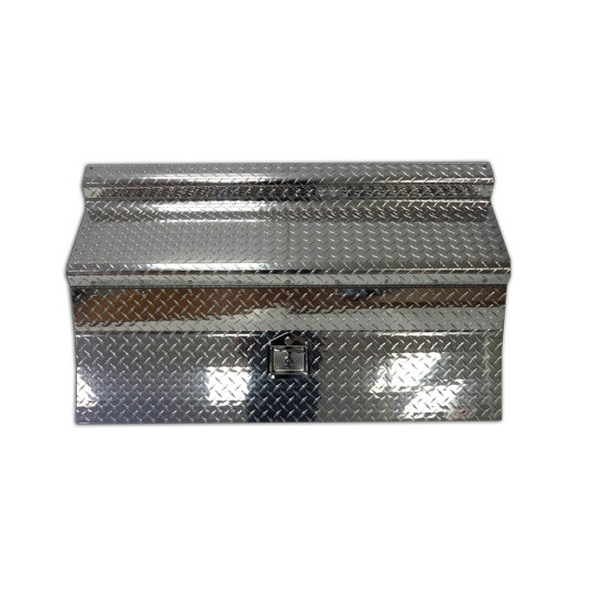 CSM Diamond Plate Aluminum Tool Box Cover- 45 Inch For Kenworth W900B & W900L 2005-Newer