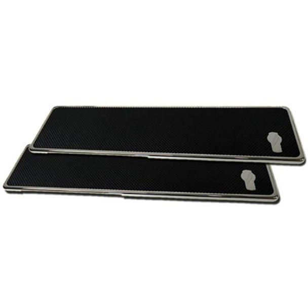 Kenworth W900 Chrome Billet Aluminum 24 Inch Step Plate With Logo - Pair