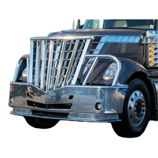 Aluminum Moose Bumper Guard W/ Boxed Vertical Uprights For International LoneStar