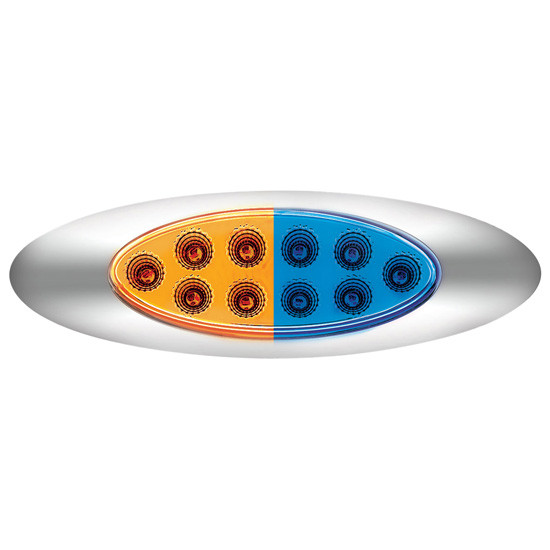 10 Diode Oval Double Fury  Clearance/Marker Color Changing Light
