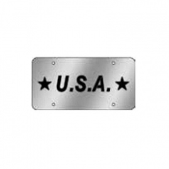 Stainless Steel Cutout Vanity License Plate