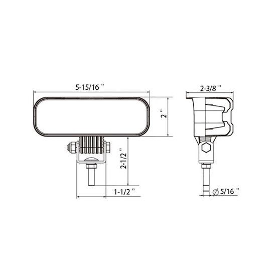 High Power Rectangular Flood Light- 1440 Lumens