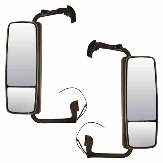 Chrome Rear View Cab Mounted Mirror, Heated For Volvo VNL Gen II