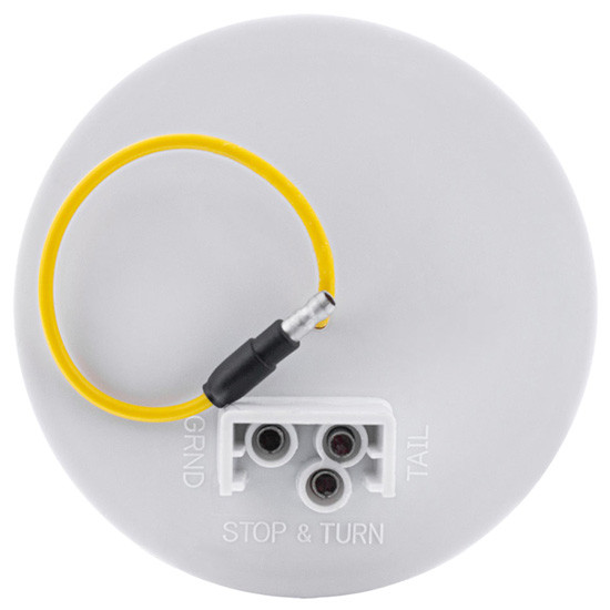 4 Inch Round Double Fury Color Changing Dual Function Light - Red & Amber LED / Clear Lens