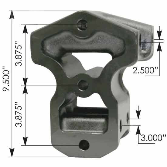 BESTfit Aluminum Stabilizer Bracket For Center Trunnion For Kenworth AG100 Airglide 8 Bag Suspension
