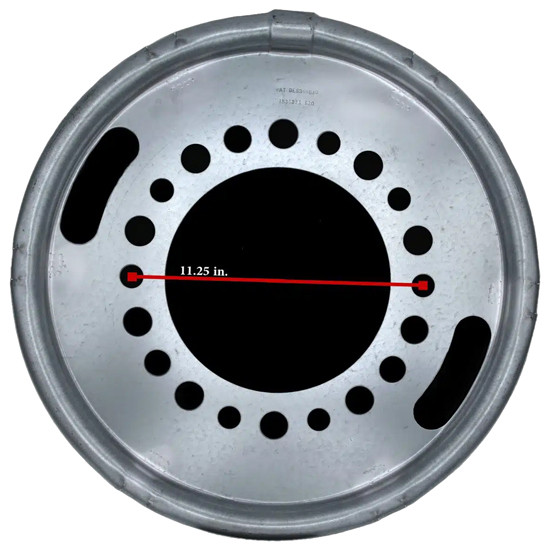 Trailer & Bus/ Motorhome Drive Wheel Balancer Set- 7/8 Inch Studs For 17.5- 19.5 Inch Wheels W/ Disc Brakes