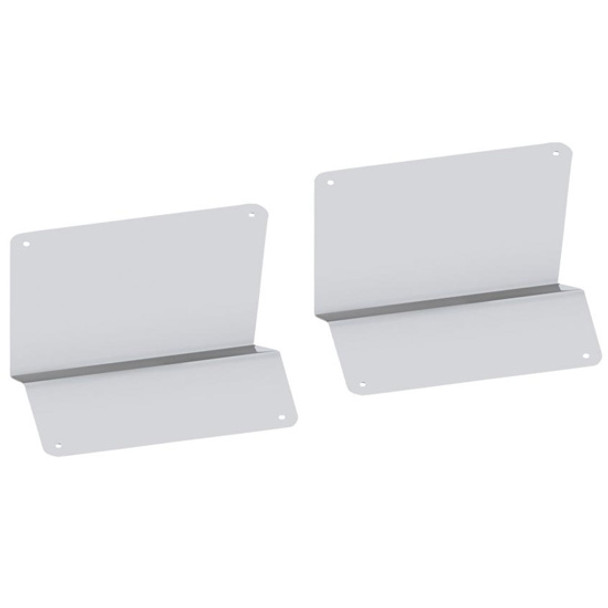 430 Stainless Steel Rear Lower Step Kick Plates For Kenworth T660, T680, T700 - Pair