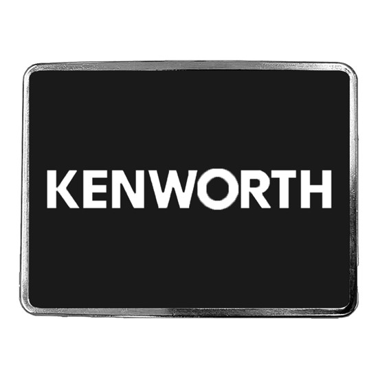 Black Rectangular Belt Buckle W/ Kenworth Logo