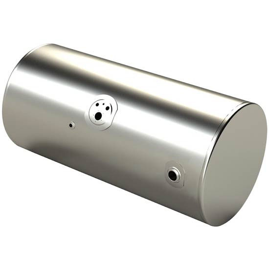 BESTfit Aluminum Fuel Tank 100 Gallon- 24.5 X 50 Inch- Rear Fill W/ Manifold With Sending Unit Hole- Driver Side  For Kenworth