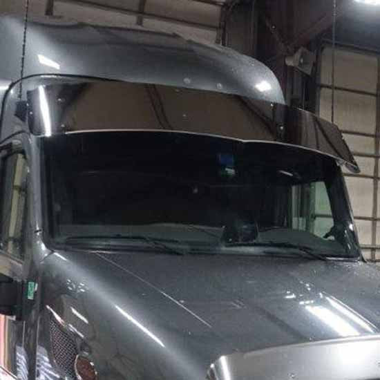 CSM 15.5 Inch Dropped Curve Pointed Visor For Peterbilt 567, 579