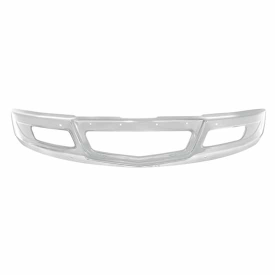 Chrome Factory Style Replacement Bumper W/ Mounting, Fog Light & Vent Holes For International MV