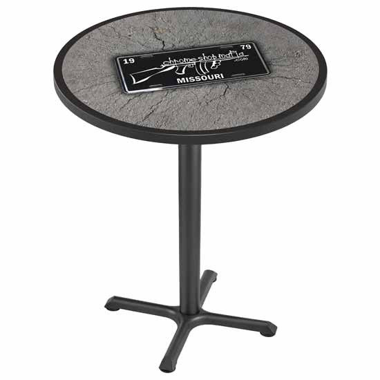 CSM Road Top Bar Table W/ Chrome Shop Mafia Tag