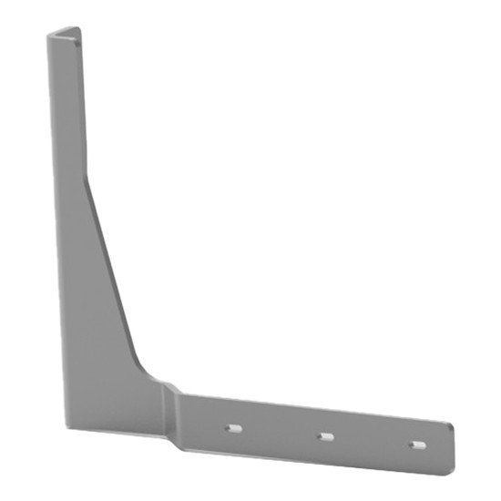 Raw Steel Blind Mount Half Fender Bracket For Kenworth, Freightliner, Peterbilt & Western Star