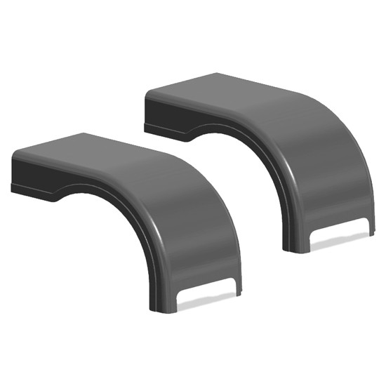 Fiberglass Gray Gel Coat Half Fender