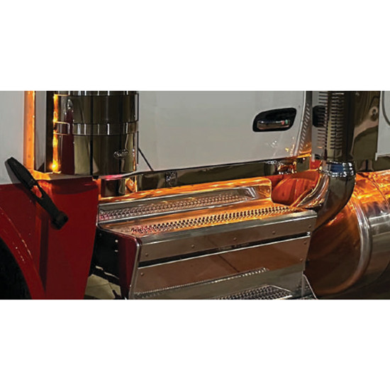 Stainless Steel Cowl Panel  For Peterbilt 589