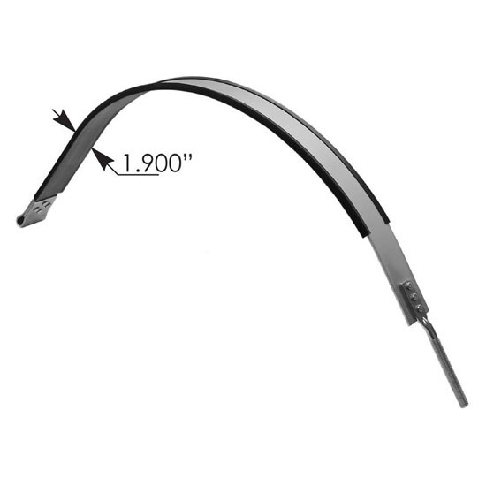 BESTfit Stainless Steel Fuel Tank Strap W/ Liner- 1.9 X 41 Inch