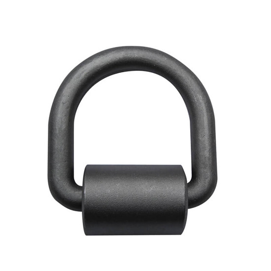 3 X 3 X 0.625 Inch Black Steel D- Ring