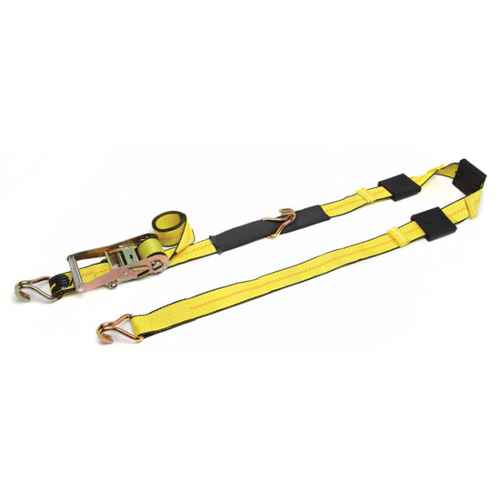 Auto Tiedown Webbing W/ Cleats & Wire Hooks- 5,000 Lb Breaking Strength