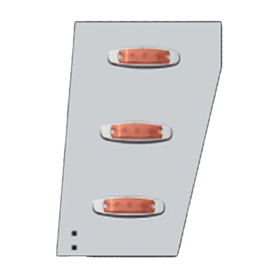 Roadworks Stainless Steel Wide Cowl Extension Panels For Peterbilt 359