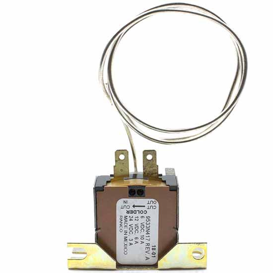 BESTfit 12V Thermostatic Switch With 12 Inch Capillary Tube Replaces RD5-8938-0 For Kenworth