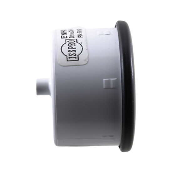 EV2 2-1/16 Inch Fuel Pressure Gauge 0-30 PSI W/ White Face, Black Bezel & Built-In Warning Light