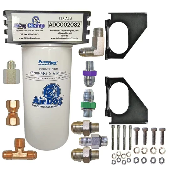 AirDog Champ High Pressure Fuel Air Separator For Detroit Diesel 14L 60 Series Engines
