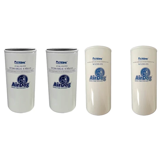 AirDog Fuel Filter Combo Pack W/ 2 FF200 -MG-6 Fuel Filters & 2 WS200-HS Water Separators