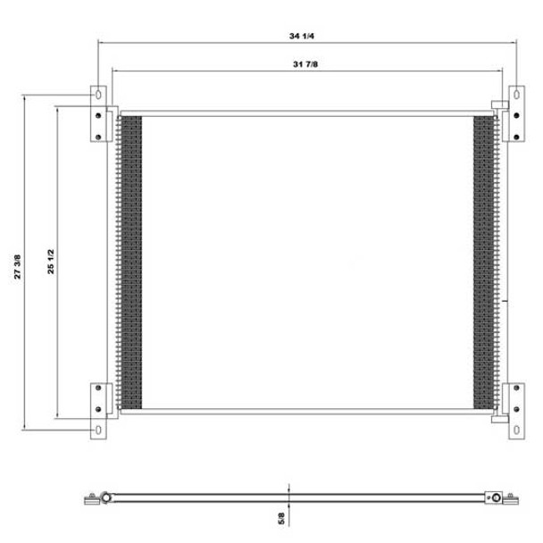 BESTfit AC Condenser 31.5 X 24 Inch For Kenworth T2000