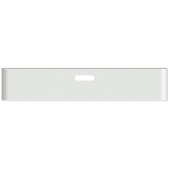 18 Inch Stainless Steel Square Hand Formed Rolled End Bumper W/ Tow Holes For Freightliner Classic/XL & FLT