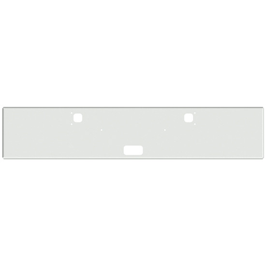 20 Inch Stainless Steel American Eagle Boxed End Bumper W/ Step, Tow & License Plate Holes For Kenworth W900B/L