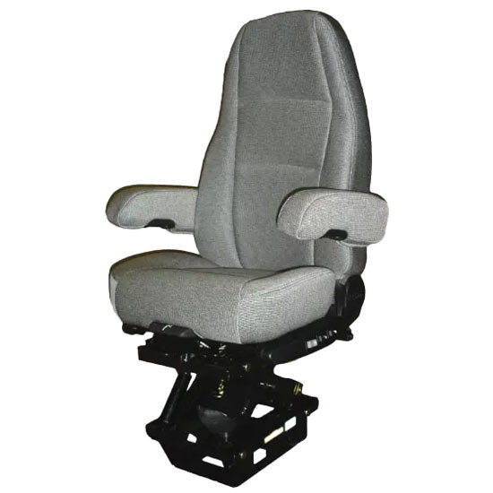 Sears Leatherette Mid Back Seat W/ Standard Base, Dual Arms & Skirt