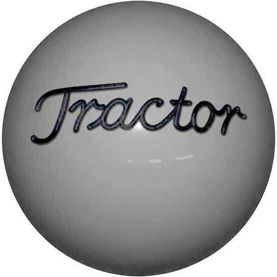 2.125 Inch Gray Engraved Brake Knob For Threaded Dash Air Brake Valve For Threaded Dash Air Brake Valve