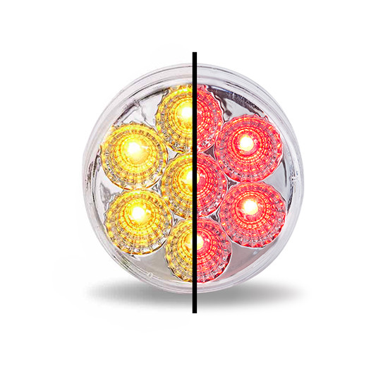 2 Inch 7 Diode Round Marker Light W/ Clear Lens- Color Options