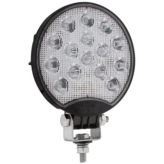 4.8 Inch Round Stud Mount Work Light- White LED & Clear Lens- 800 Lumens