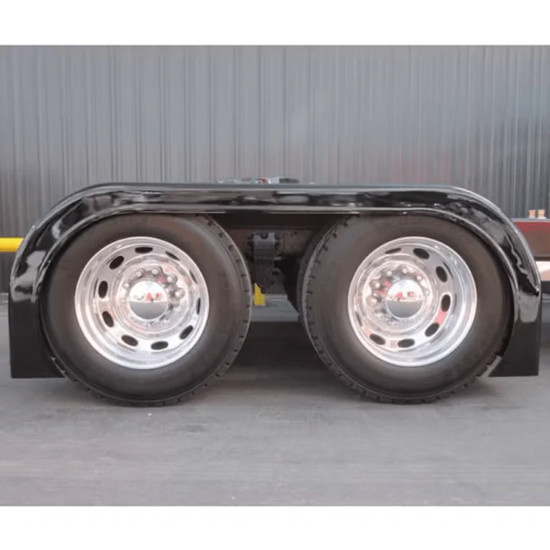 Fiberglass Paintable High Boy Full Fender Set 38 Inch W/ 4 Inch Lip For 52 & 54 Inch Axle Spread