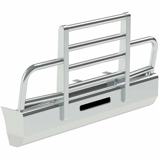 Herd Aero 2 Post Grille Guard Bumper - Slam Latch, Lift Assist For Mack Granite CV712, CV713 & CV714 2008-2012