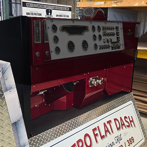 CSM Aluminum Lower Dash Use W/ CSM Flat Dash For Peterbilt 379 & 389