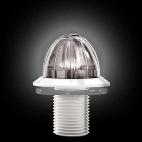 Mini Watermelon White LED Clear Lens Marker Light W/ 3/4 Inch Post Mount