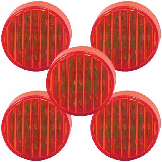 2 Inch Red LED Light Kit - Pack Of 5